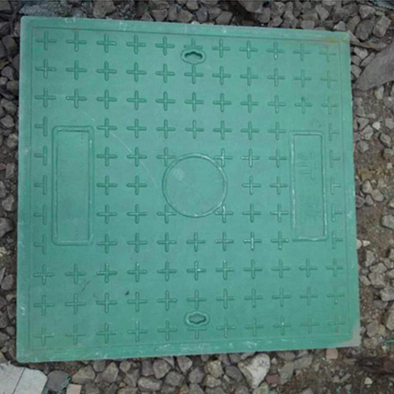 厂家供应树脂复合井盖高分子井盖复合可500x500x40井盖制定