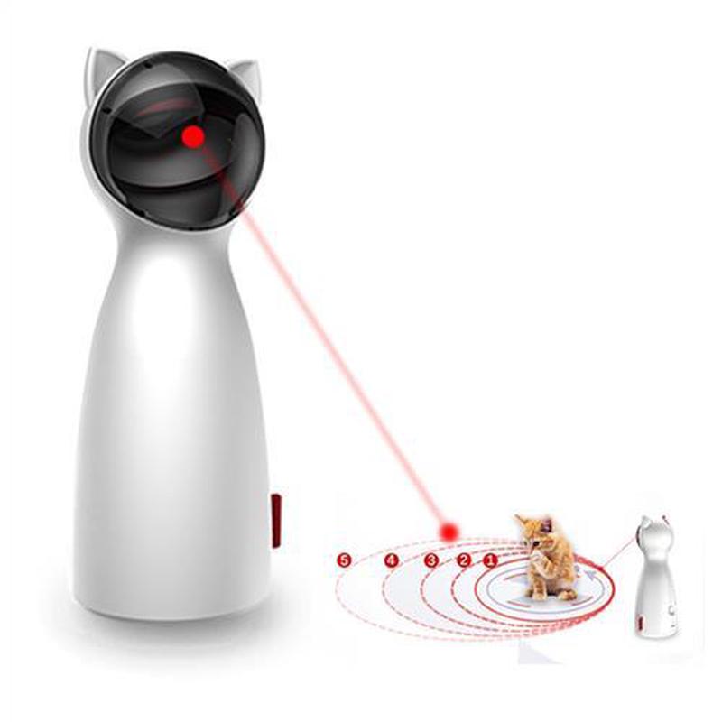 Automatic Cat Toys Interactive Smart Teasing Pet LED Laser F