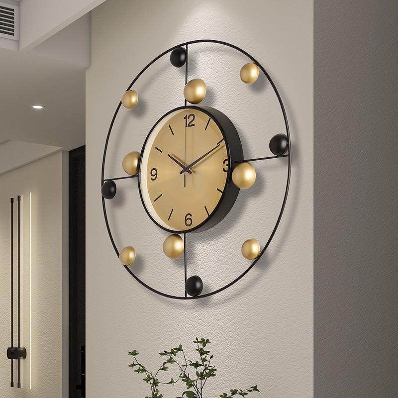 时钟挂钟客厅用个性挂墙钟表2024新款时尚大气免打孔石英钟,家居饰品,挂钟,淘宝优惠券,粉丝福利购,淘宝优惠卷