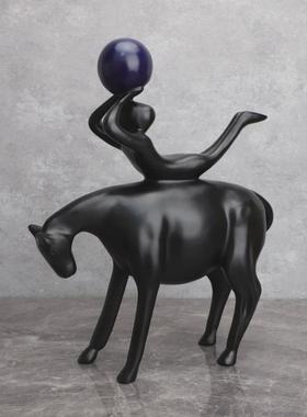 现代简约工艺品雕塑艺术摆件客厅电视柜玄关酒柜家居软装饰品批发