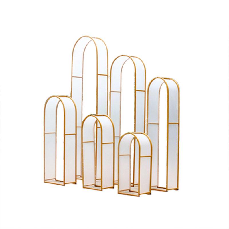 新婚庆铁艺屏风背景道具婚礼路引舞台拱门装饰贴膜阳光板众星拱月