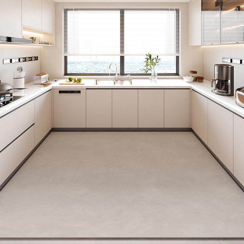 轻奢家用满铺厨房地垫防滑防油可擦免洗垫子2024新款大尺寸包邮