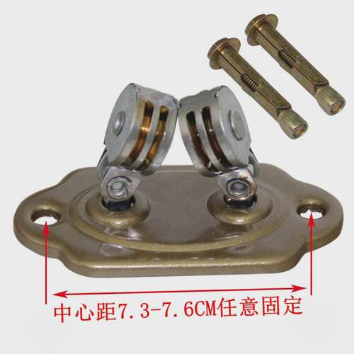 43n手摇通用室内双杆晒衣架维修衣架升降晾衣架防跳线转角器滑轮