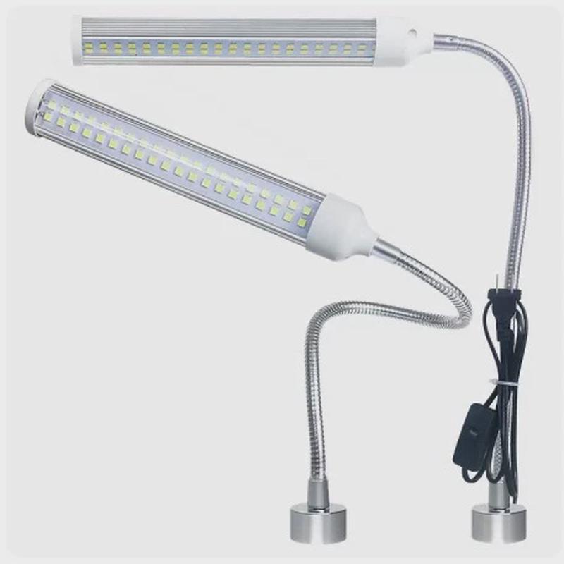 led机床工作灯车床软管照明灯强磁灯数控铣磨床机械台灯24v220v36