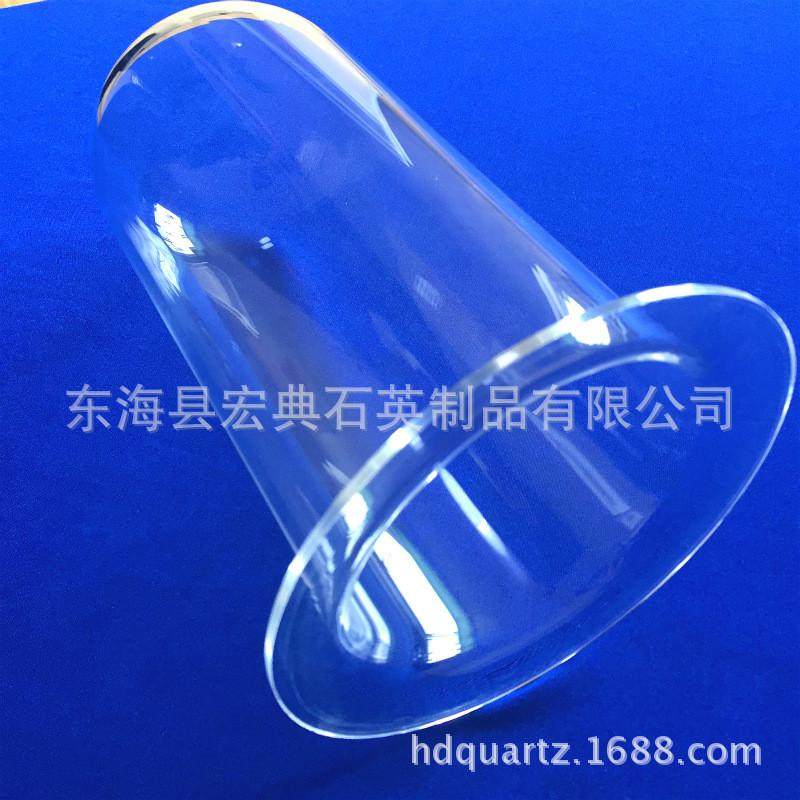 厂家供应透明石英钟罩仪器仪器多规格实验室透明二氧化硅石英