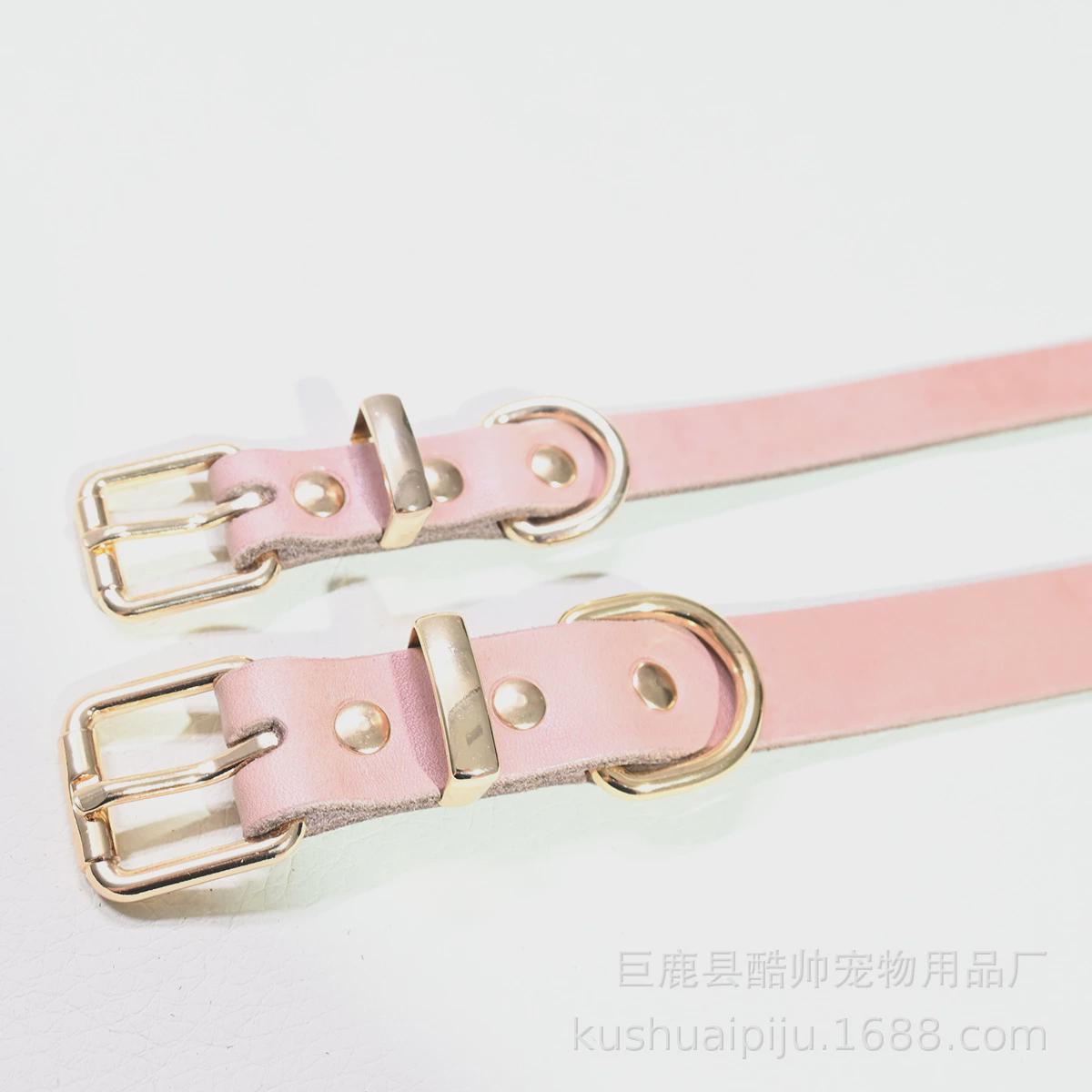 厂家供应狗狗牛皮牵引带大中小型宠物牵引类犬用品牵引绳