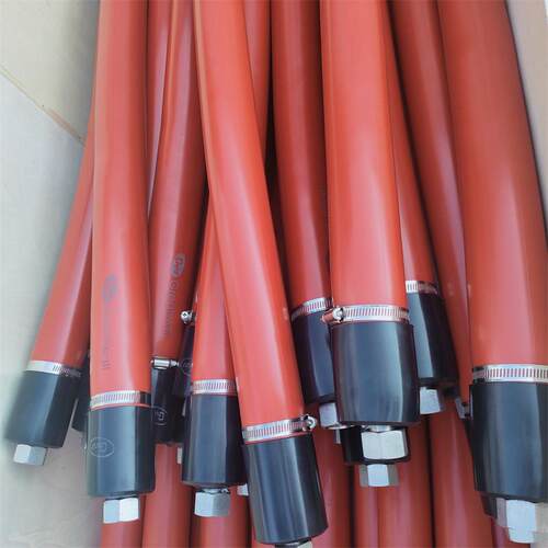 金属软管外包玻纤布玻纤套红色硅胶套耐高温保温效果好耐高压