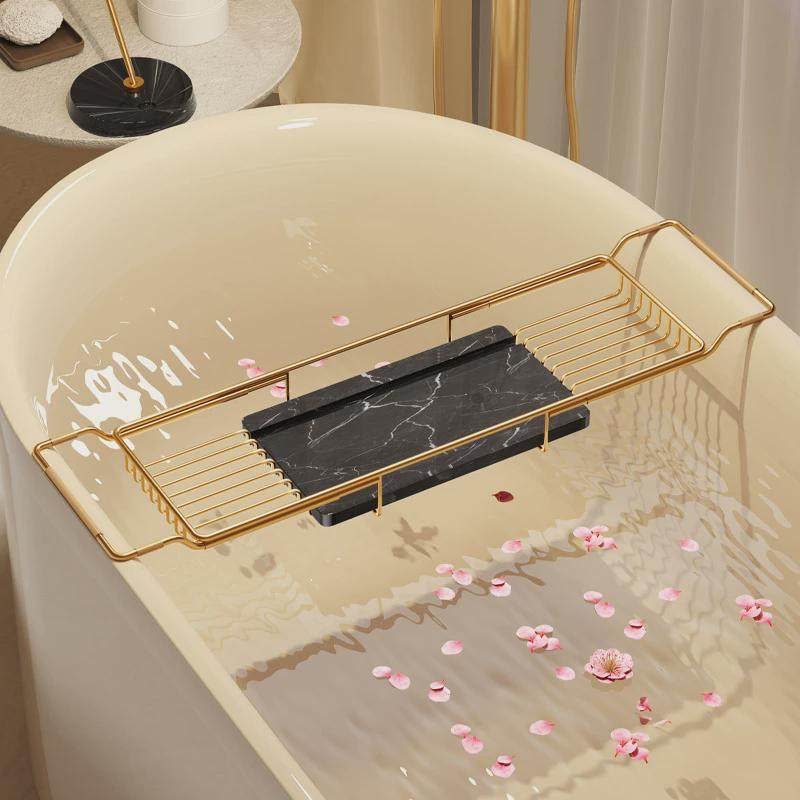 浴缸置物架高级可伸缩多功能托盘泡澡浴室架子网红卫生间收纳支架