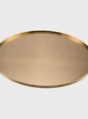 现代简约不锈钢收纳托盘摆件客厅茶几餐厅样板间家居桌面软装饰品