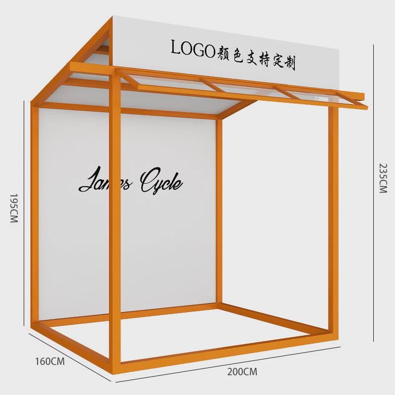 集市摊位架摆摊小推车夜市商业广场摊位展示架网红移动铁艺棚活动