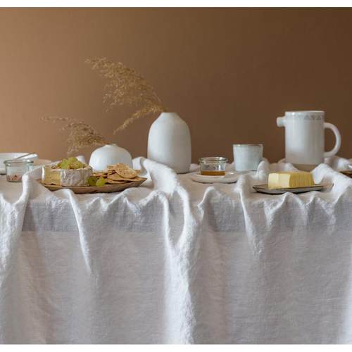 热销x1aw加厚台布亚麻棉麻简约桌布/餐桌布/纯亚麻（亚麻色白色深