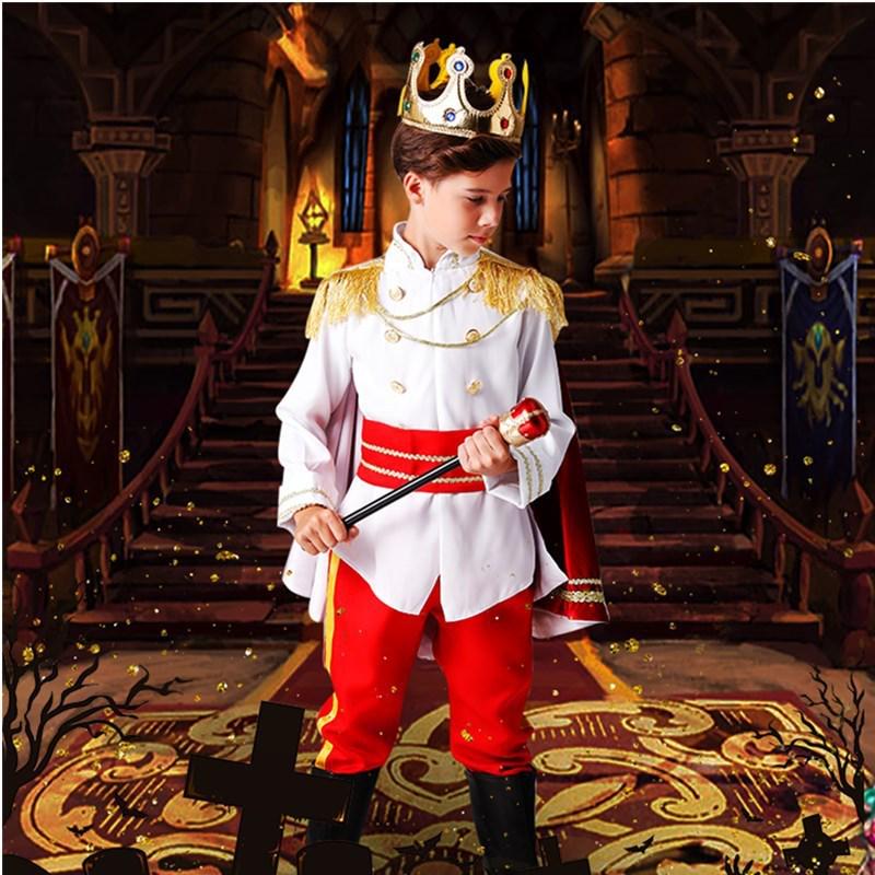 扮演儿童服装男童国 子表演服走秀cosplay万圣节幼儿园演厂家