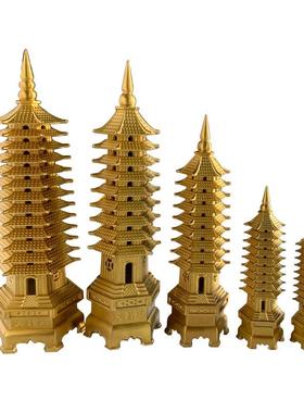 源头厂家批发机器压铸黄铜文昌塔9九层13摆件文昌塔十三层