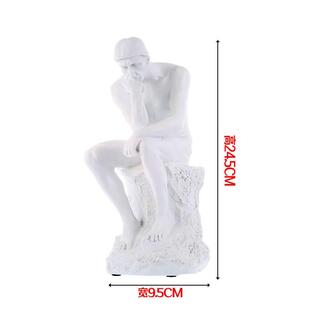 思想者雕塑雕像沉思者艺术品书架书柜装饰创意树脂摆件工艺品