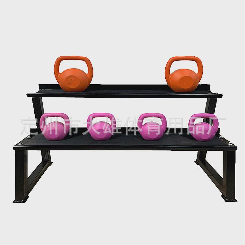 哑铃架加厚钢管a字架家用商用健身器材双层壶铃架杠铃片哑铃架