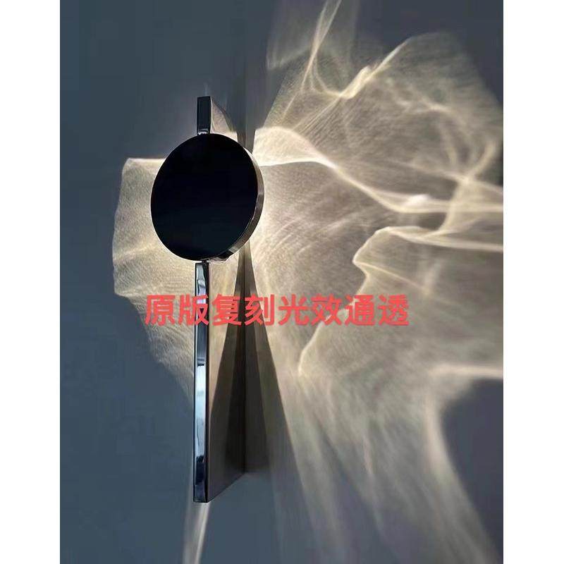 卧室式可旋转不锈钢客厅壁灯设计师意酒店别墅客厅背景墙装饰氛围