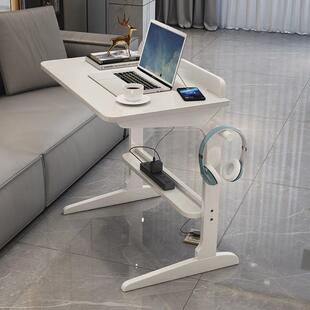 懒人笔记本电脑桌可移动沙发桌子实木边几卧室床边边小型创意书桌
