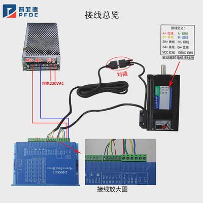 2hss86h雕刻4.5nm8.5nm12nm闭环86步进伺服电机带刹车套装驱动器
