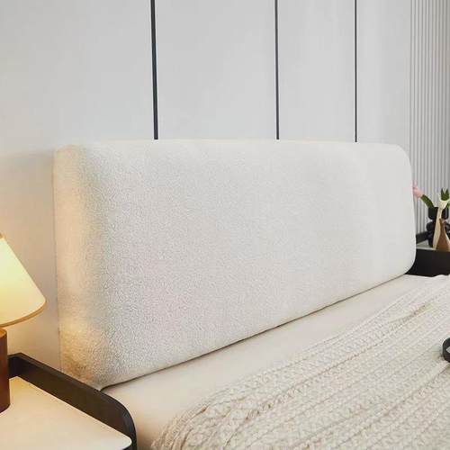 床头罩套防尘床头靠背套加厚可拆洗床头罩泰迪绒床头套万能保护罩