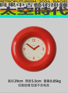 2n静音乔botro啵钟表挂钟客厅2023新款简约现代家用桌面时钟挂墙
