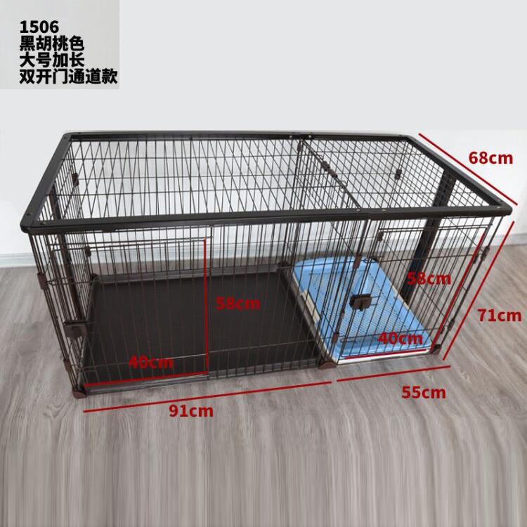 上新北欧风木质大号带厕所猫笼子单层别墅大型猫舍狗狗猫咪笼子