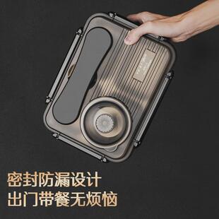 热销316不锈钢五格饭盒上班族小学生便当盒户外饭餐盘分格食堂打