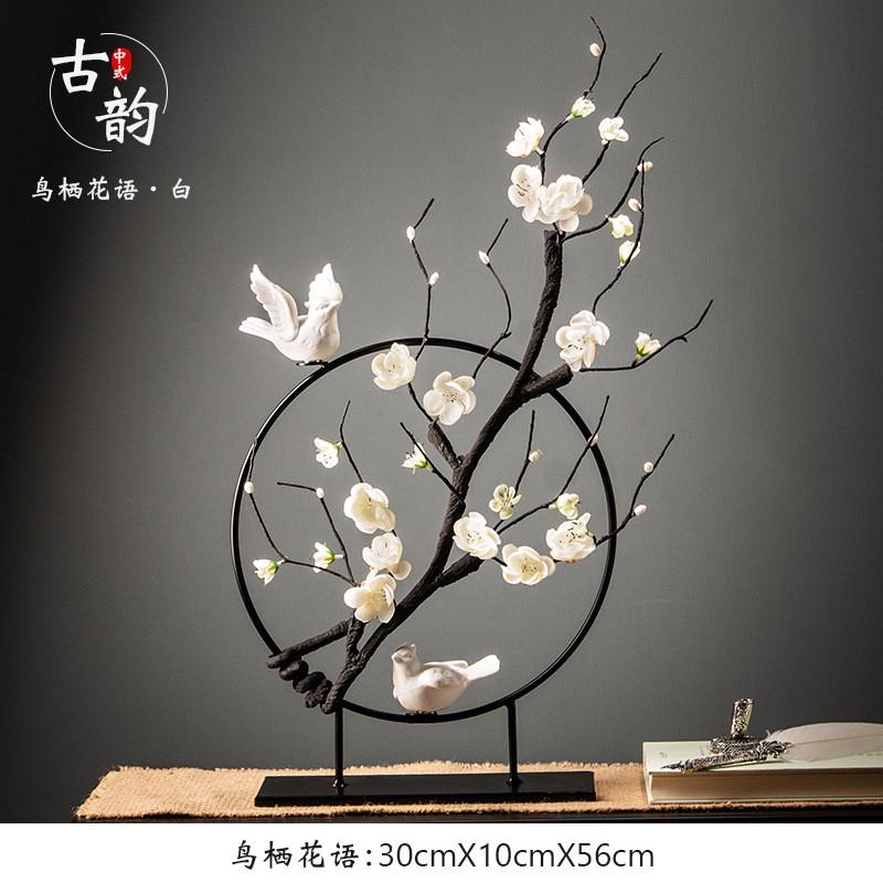 新中式装饰小摆件批发客厅玄关禅意软装个性电视柜创意铁艺工艺品