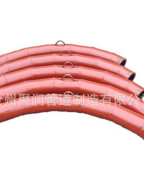 现货陶瓷复合R型耐磨三通弯头刚玉复合DN100R60090度Y形弯头厂