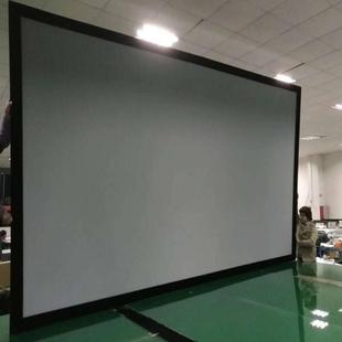 热销画框幕布超属100寸150寸120寸金窄边黑晶抗光幕布画框幕布壁挂幕