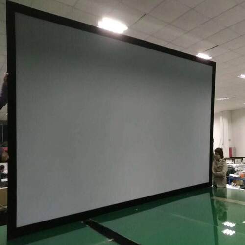 热销画框幕布超窄边100寸150寸120寸金属黑晶抗光幕布画框幕布幕壁挂