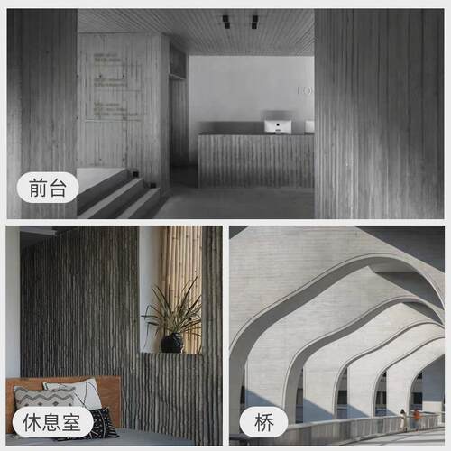 清水混凝土板手工装饰板洞石洞洞板水泥板浇筑预制纤维板a级