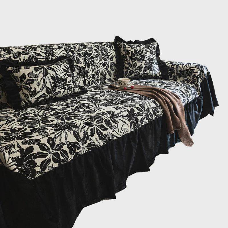 热销美式提花沙发套罩高级感全包耐脏沙发布一体式直排沙发三人位,居家布艺,沙发垫,淘宝优惠券,粉丝福利购,淘宝优惠卷