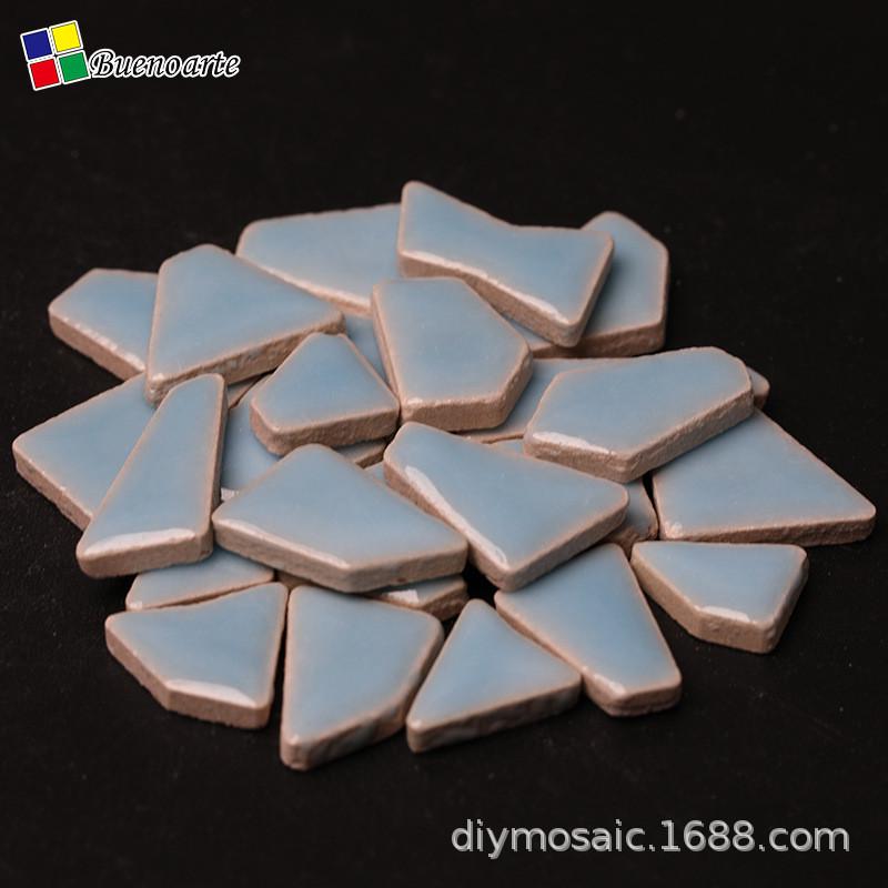 diy手工马赛克散拼接陶瓷碎片不规规则自由石釉面粒拼贴小号瓷砖