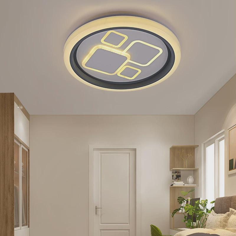 卧室灯简约现代年温馨浪漫房间灯圆形2024led吸顶灯新款客厅灯具