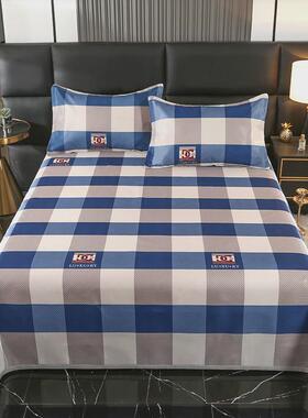 86m0冰丝席三件套提花夏天斜纹凉席可机洗夏季空调席子1.5/2m床上