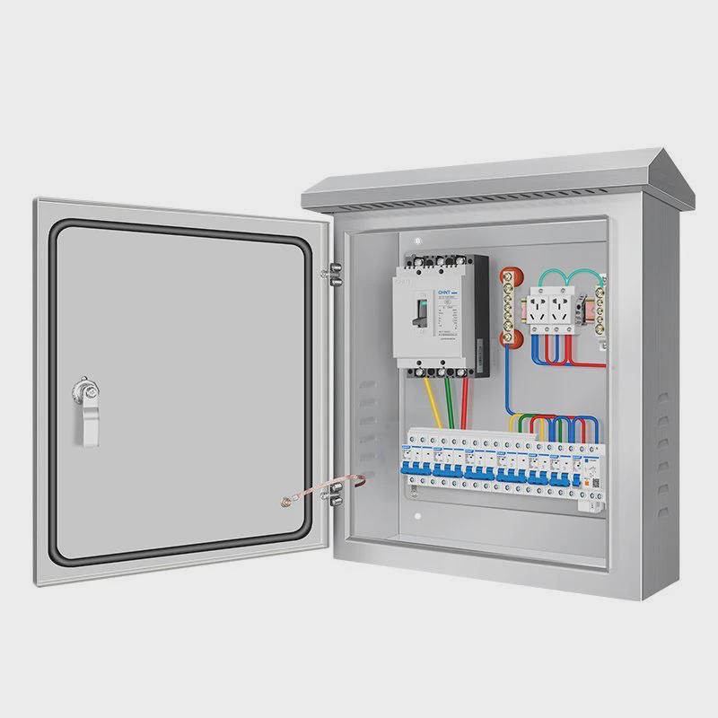 不锈钢成套配电箱户外304防雨箱220v单相低压工地三相四线动力箱