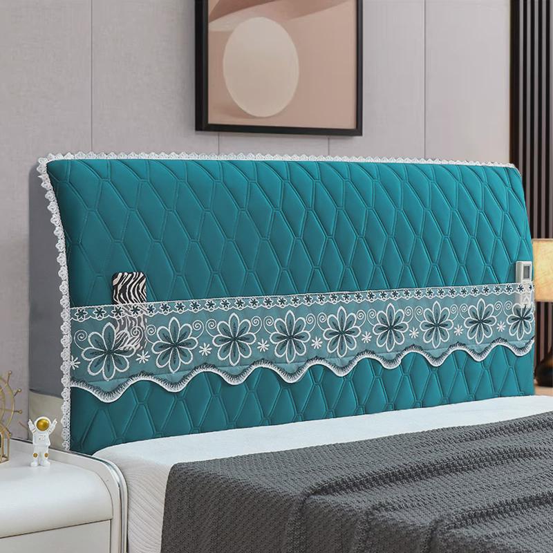 6b76床头套罩四季通用欧式软包卧室木板防尘罩防撞头防猫抓简