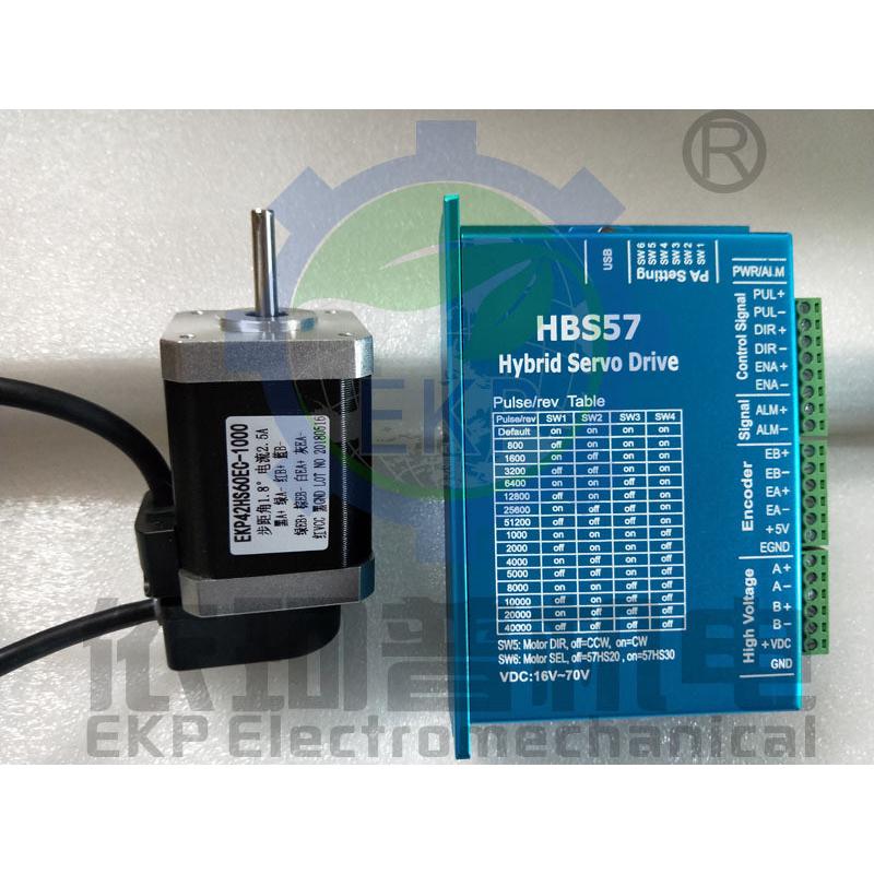 42闭环步进电机伺服混合马达套装0.8nm驱动器贴片雕刻3d打印机