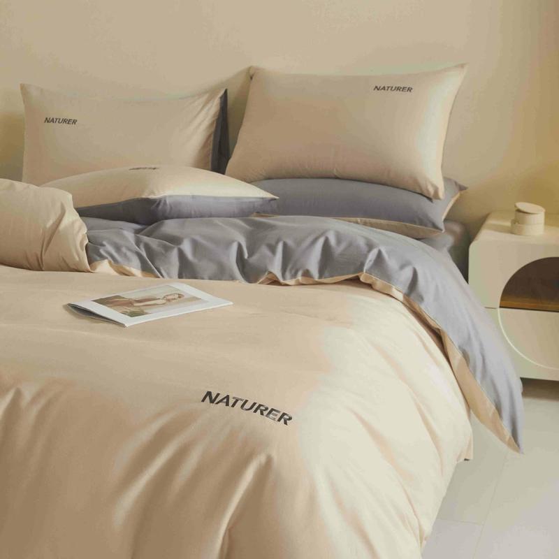 加厚高端磨毛100全棉四件套纯棉床单被套床笠三件套轻奢秋冬床品