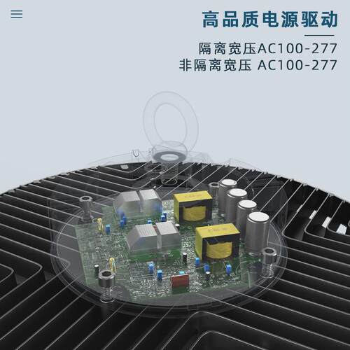 工程定制UFO工矿灯LED100w150w200w天棚工厂仓库车间照明灯
