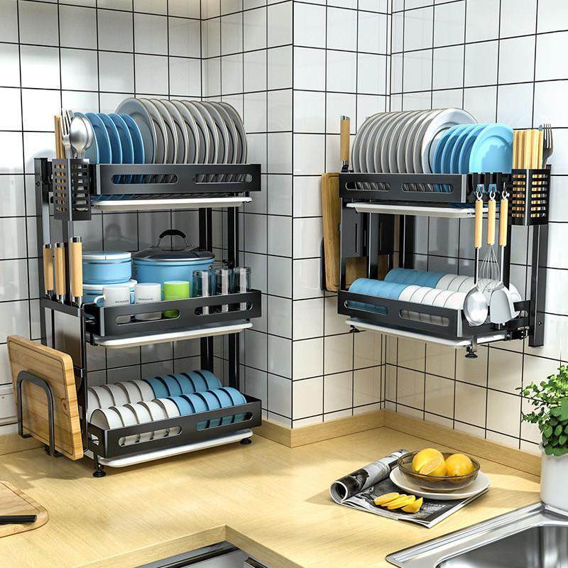 不锈钢厨房壁挂可折叠碗架沥水架晾放碗筷台面家用品收纳盒置物架,厨房/烹饪用具,碗架,淘宝优惠券,粉丝福利购,淘宝优惠卷