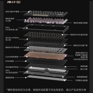 Bridge75乔75客制化机械键盘铝坨坨快拆RGB三模无线热插拔键盘