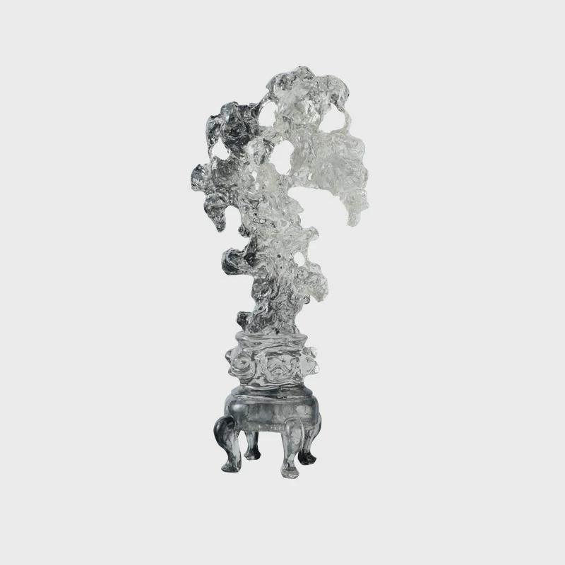 新中式家居太湖石禅意文房客厅玄关办公室内工艺品装饰品摆件