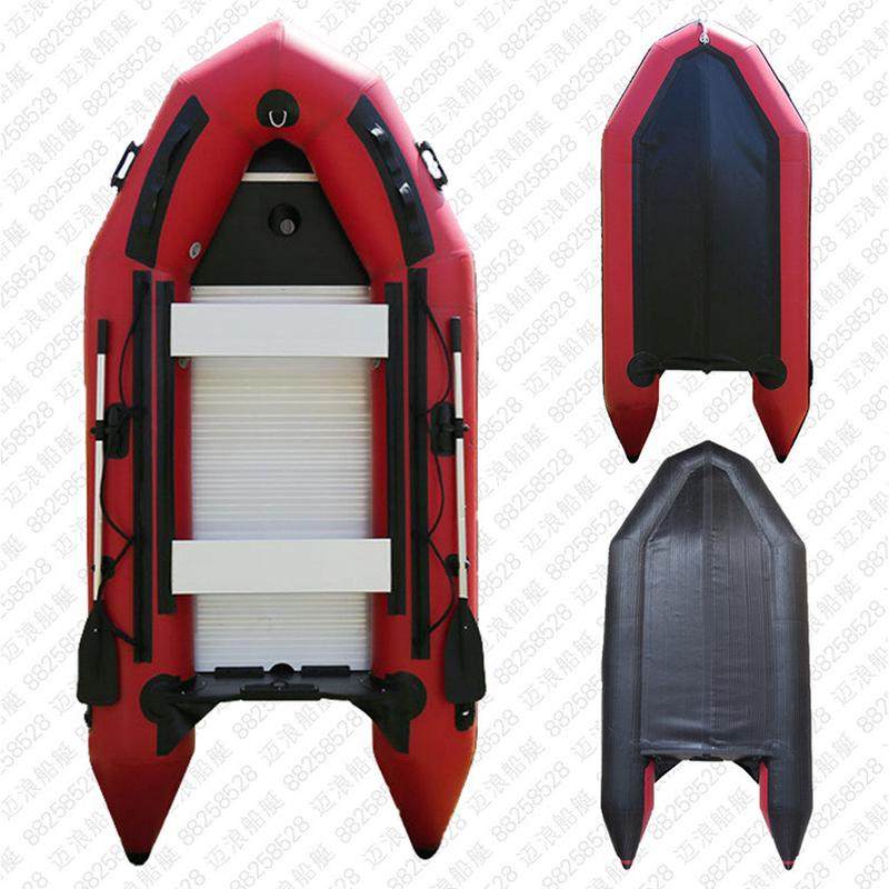 热销橡皮艇钓鱼船皮划艇铝合金底冲锋舟充气船快艇高速艇钓鱼船