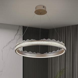 轻奢智能卧室主灯导光led 简约现代客厅吊灯意餐厅灯大气圆圈式