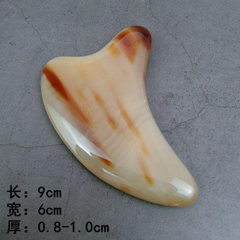 天然白水牛角加厚海豚板刮痧片面部颈部全身通用按摩牛角板按摩板