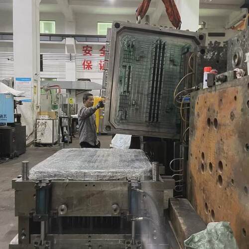 模具厂单面注塑托盘模具网格仓库防潮板塑料模具设计注塑代加工