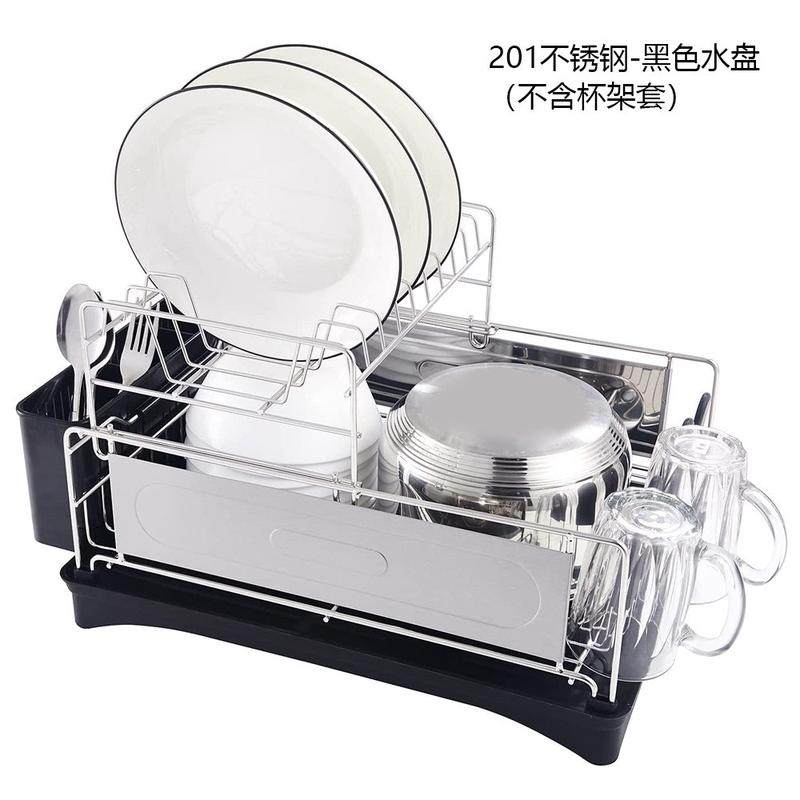 不锈钢碗架双层收纳架厨房高颜值家用沥水盘子置物架带碗碟盘碗架,厨房/烹饪用具,厨房置物架/置物柜/角架,淘宝优惠券,粉丝福利购,淘宝优惠卷