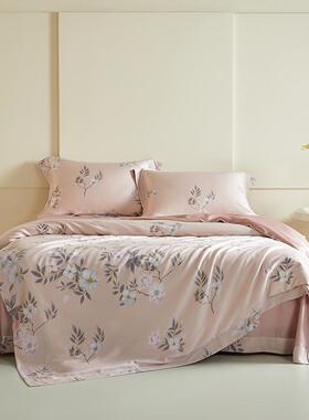 15n60s天丝床上四件套夏季冰丝裸睡边床单被套飞丝滑工艺简