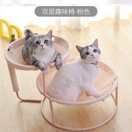 网红款猫窝冬季保暖可拆洗猫吊床宠物床躺椅趣味猫咪摇床四季通用